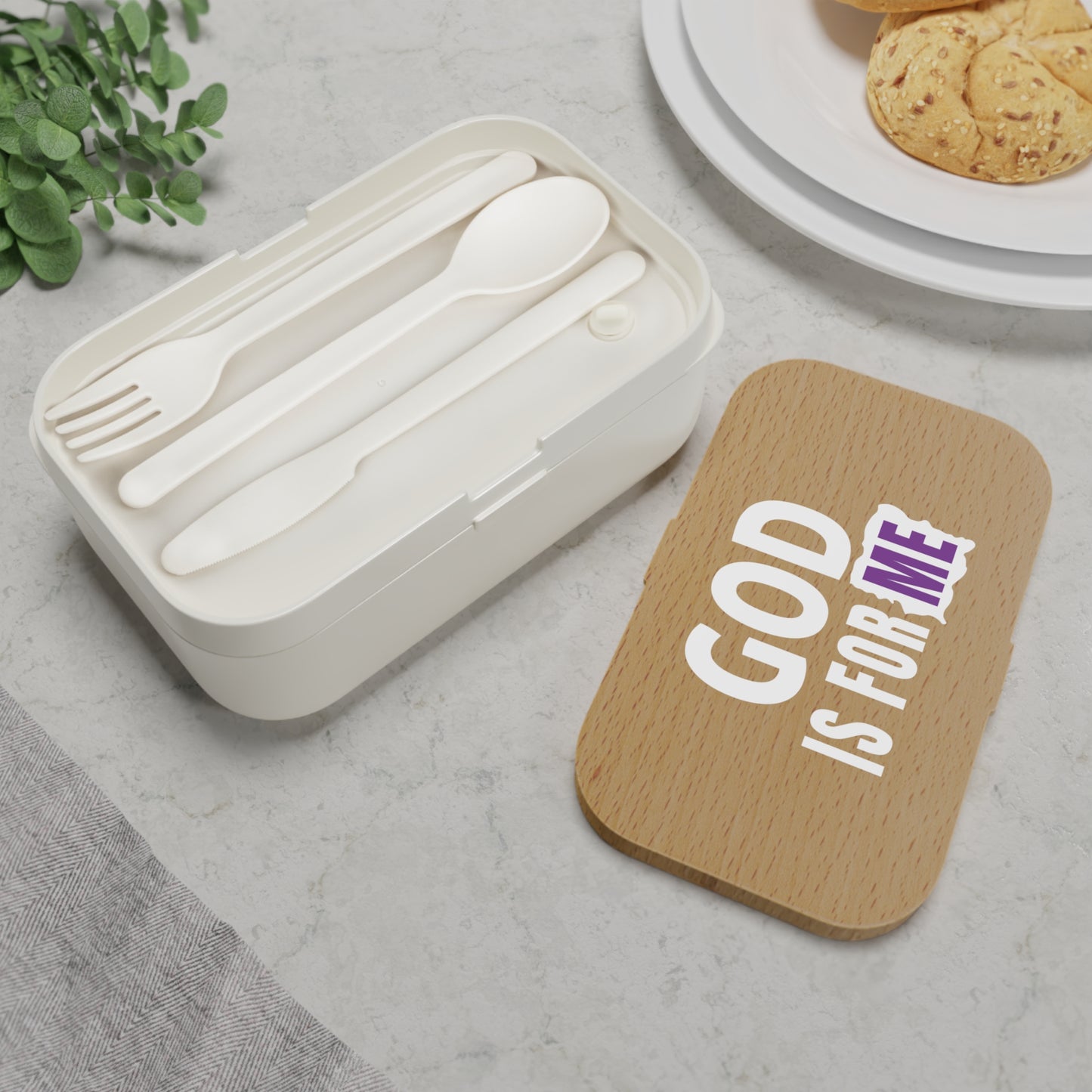God Is For Me Christian Bento Lunch Box Printify