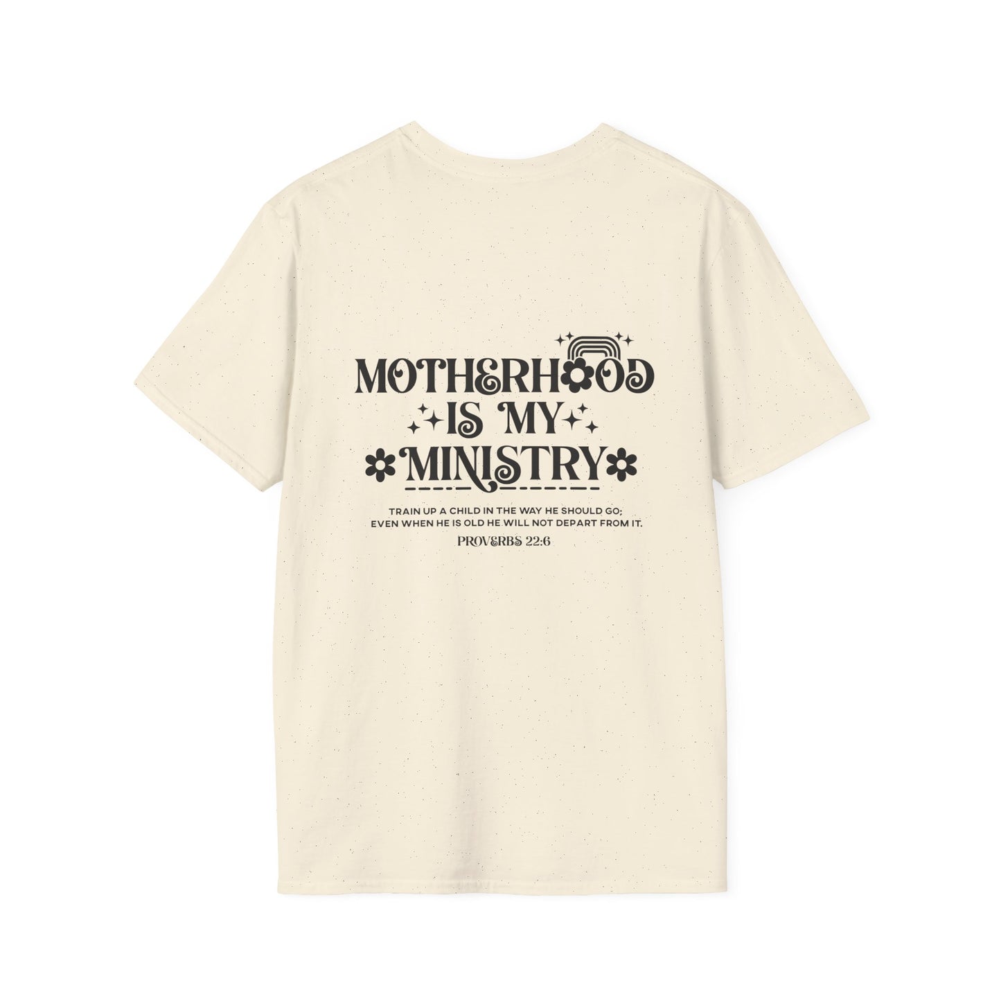 Proverbs 22:6 Motherhood Is My Ministry Women's Christian T-shirt