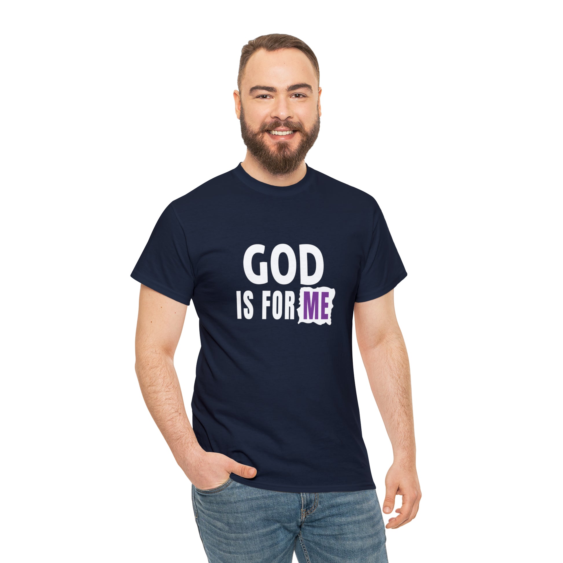 God Is For Me Unisex Heavy Cotton Tee Printify