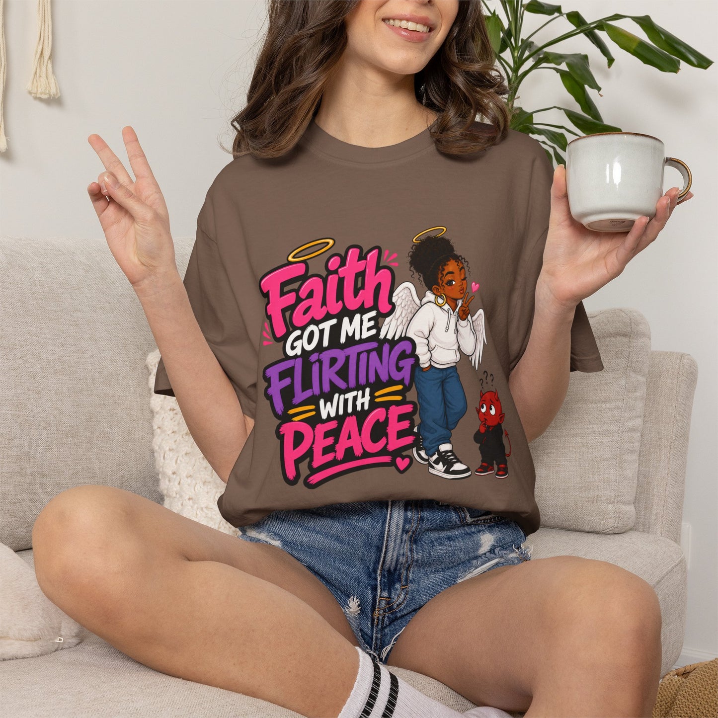 Faith Got Me Flirting With Peace T-Shirt