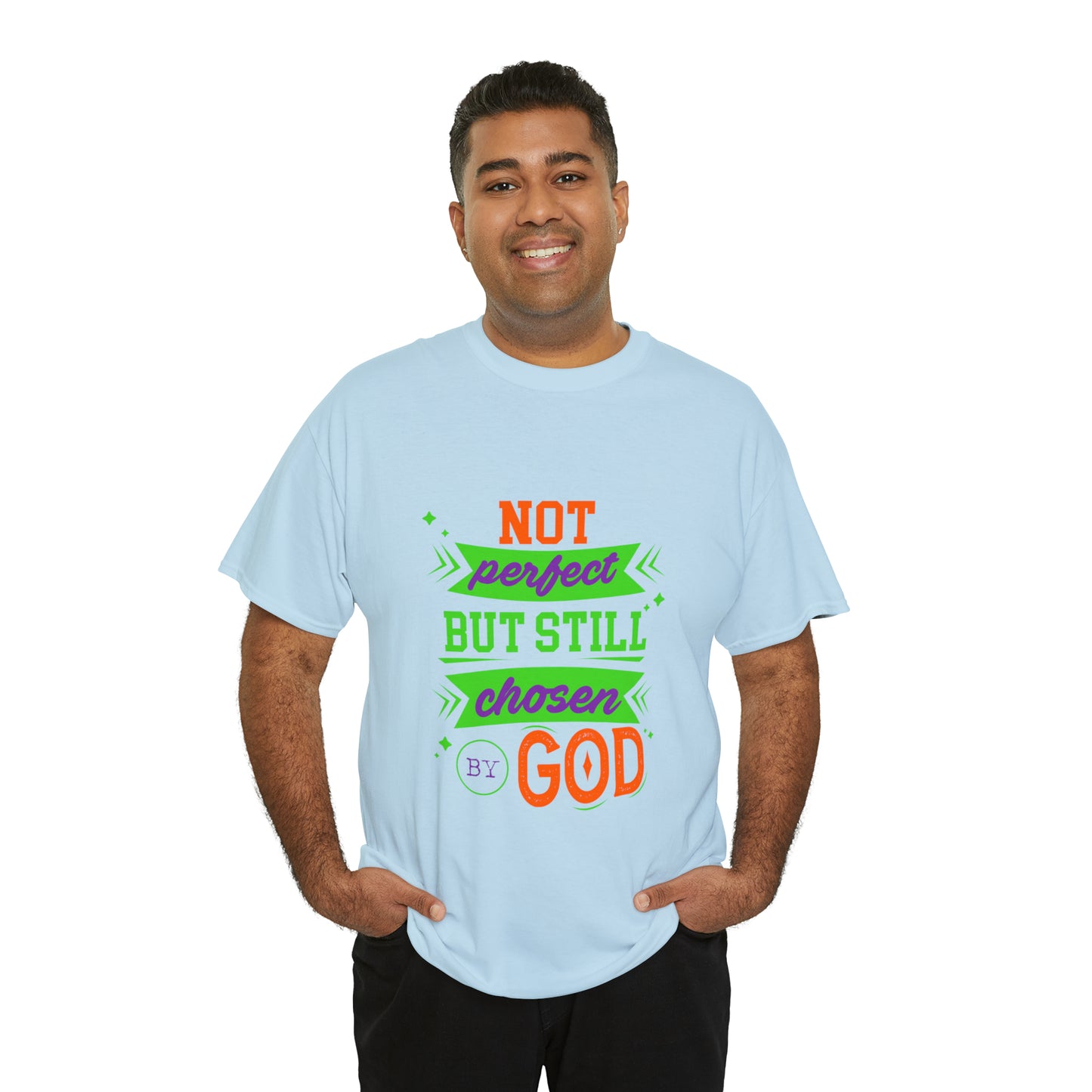 Not Perfect But Still Chosen By God Unisex Heavy Cotton Tee