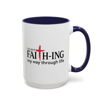 Faith-Inspired Coffee Accent Mug - Motivational Drinkware for Daily Inspiration