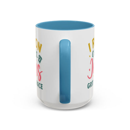 Inspirational Coffee Accent Mug - "I Run on Coffee & " - Perfect Gift for Faith & Coffee Lovers