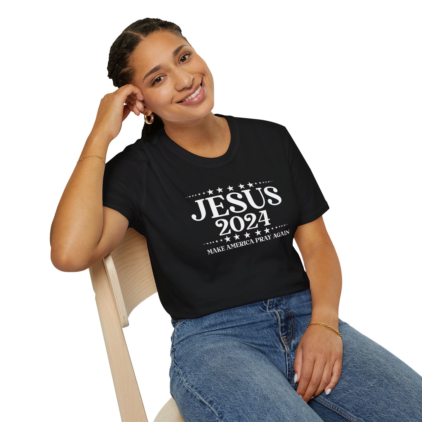 Jesus 2024 Make America Pray Again  Christian Unisex T-shirt