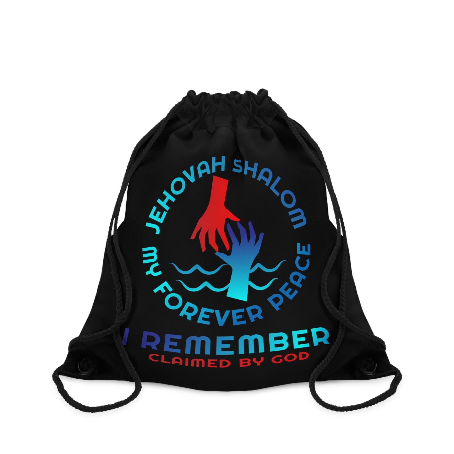 Jehovah Shalom My Forever Peace I Remember Drawstring Bag