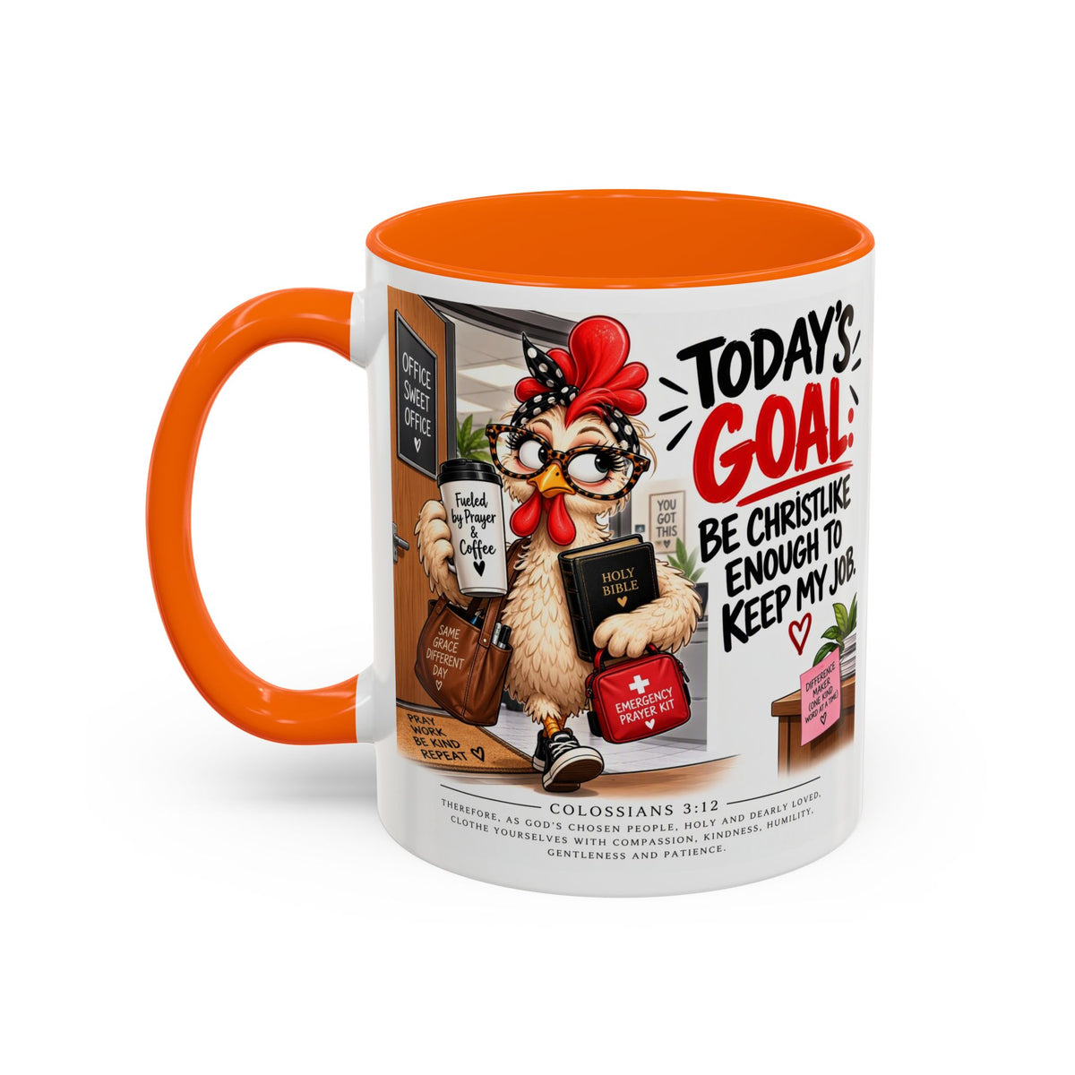Today's Goal Christian Coffee Mug – Be Christlike Inspirational Bible Verse Mug