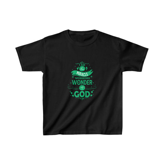 I Am The Miracle Working Wonder Of God Youth Christian T-Shirt Printify