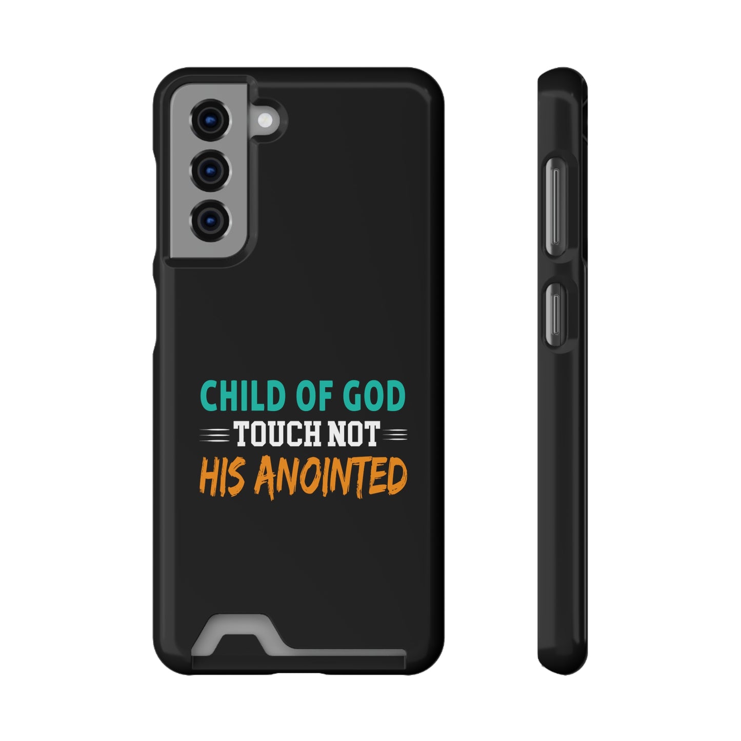 Child Of God Touch Not His Anointed Christian Phone Case With Card Holder Printify