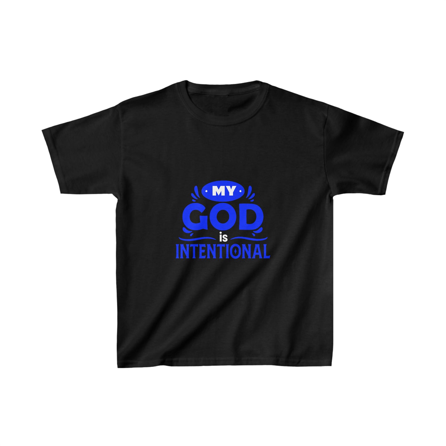 My God Is Intentional Youth Christian T-Shirt Printify