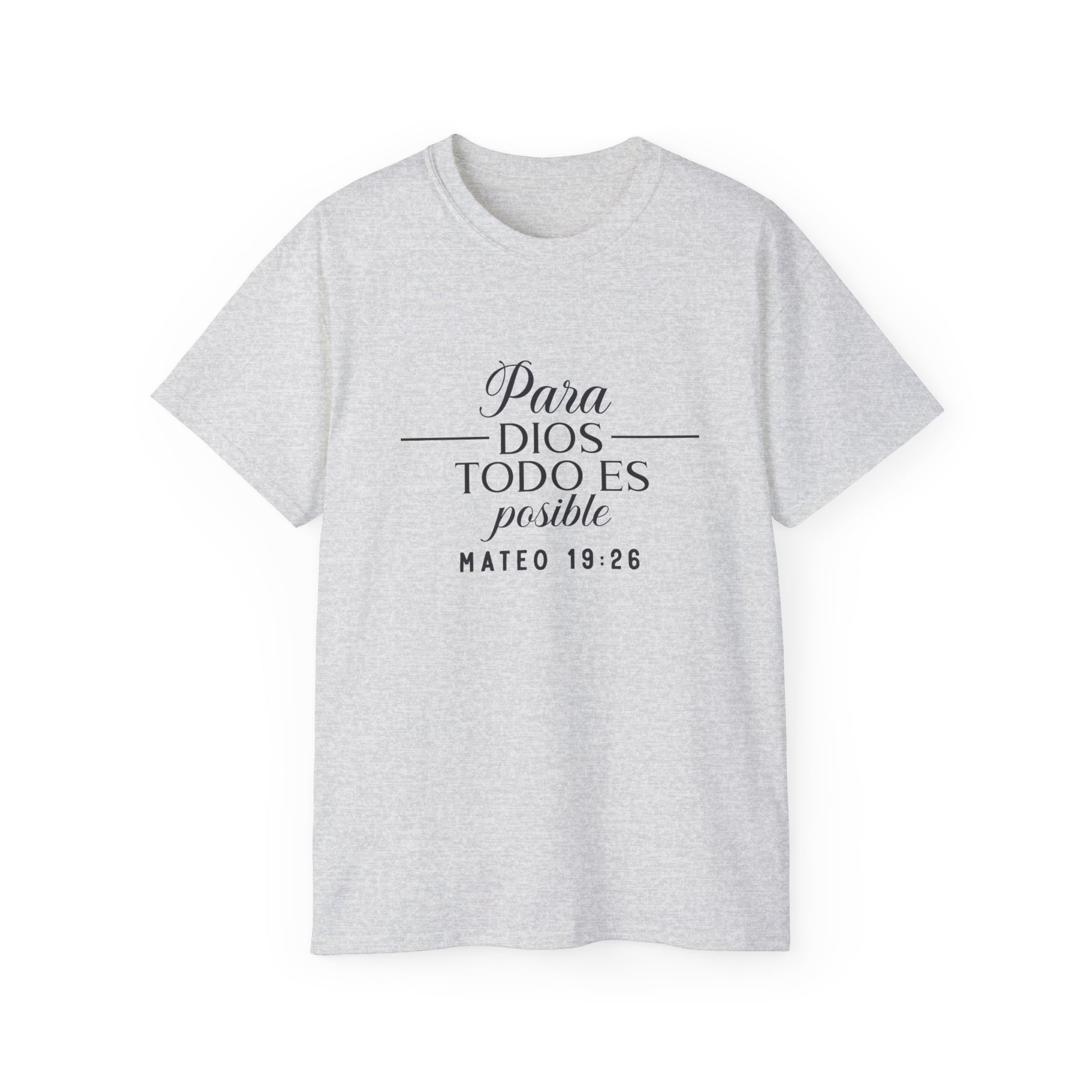 Para Dios Todo Es Posible Christian Spanish Unisex T-shirt Printify