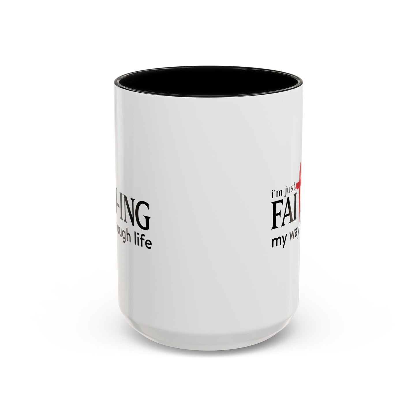 Faith-Inspired Coffee Accent Mug - Motivational Drinkware for Daily Inspiration
