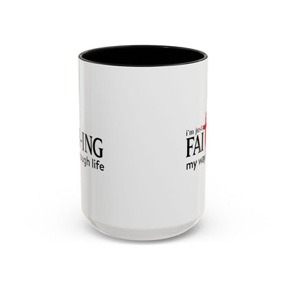 Faith-Inspired Coffee Accent Mug - Motivational Drinkware for Daily Inspiration