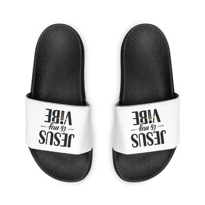 He is My Vibe Sandals, Men's Summer Slides, Casual Footwear, Poolside Fashion, Christian Gift, Vacation Essentials