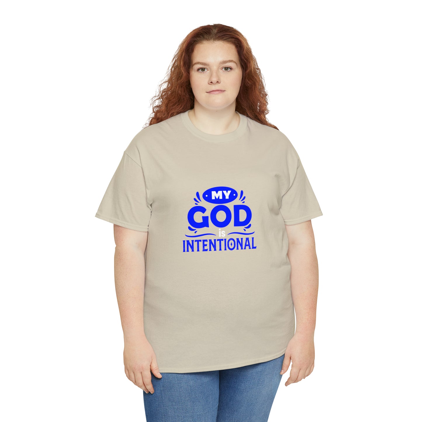 My God Is Intentional Unisex Heavy Cotton Tee