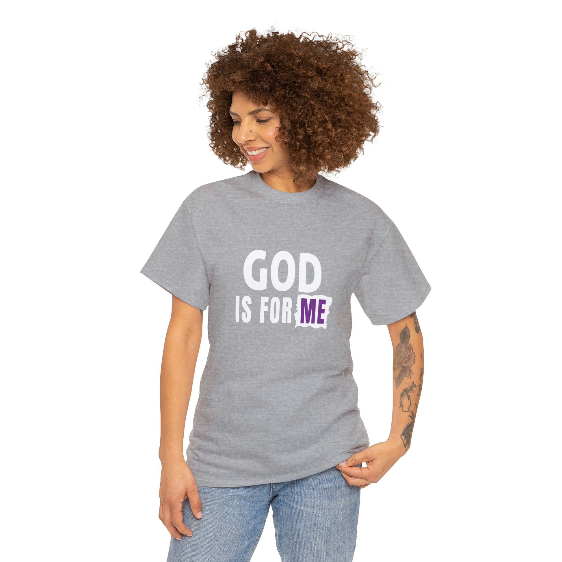 God Is For Me Unisex Heavy Cotton Tee Printify