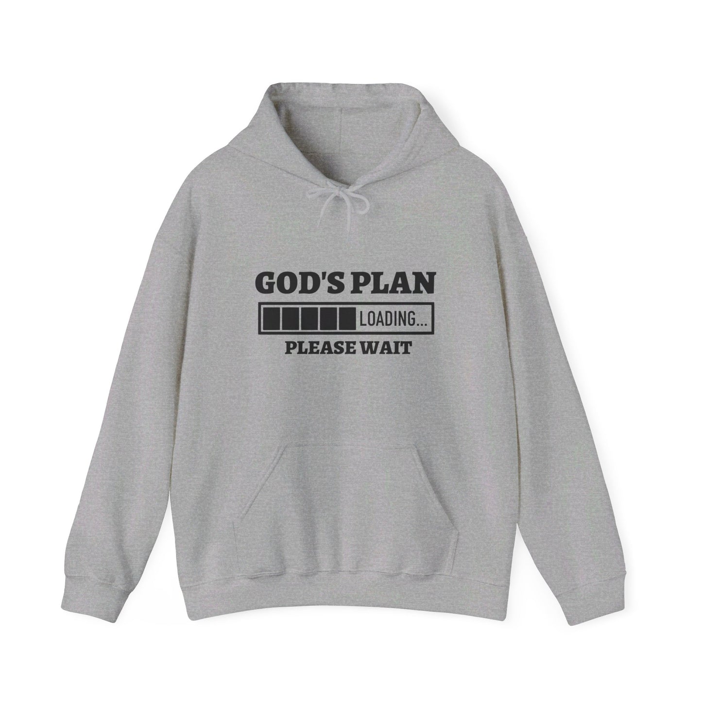 God's Plan Loading Unisex Christian Pullover Hooded Sweatshirt