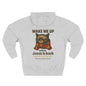 Warm Fleece Hoodie for Cat Lovers - Wake Me Up When He is Back, Cozy Pullover, Gifts for Christmas, Fall, and Winter
