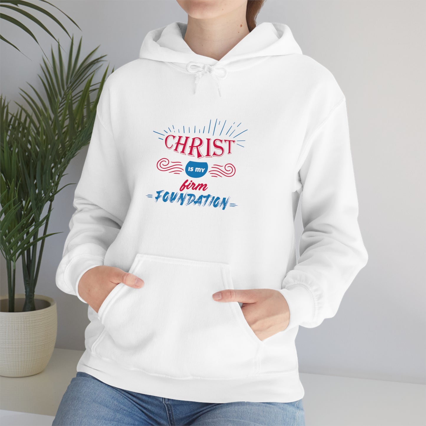 Christ Is My Firm Foundation Unisex Hooded Sweatshirt