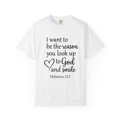 Inspirational Unisex T-Shirt -Smile, Faith-Based Apparel, Religious Gift, Christian Tee, Motivational Shirt, Everyday Wear