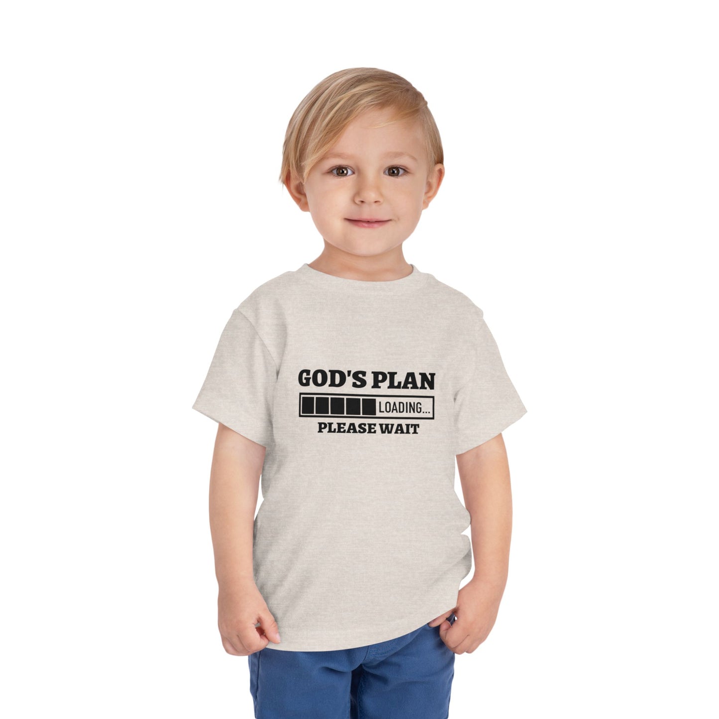 God's Plan Loading Please Wait Christian Toddler T-Shirt