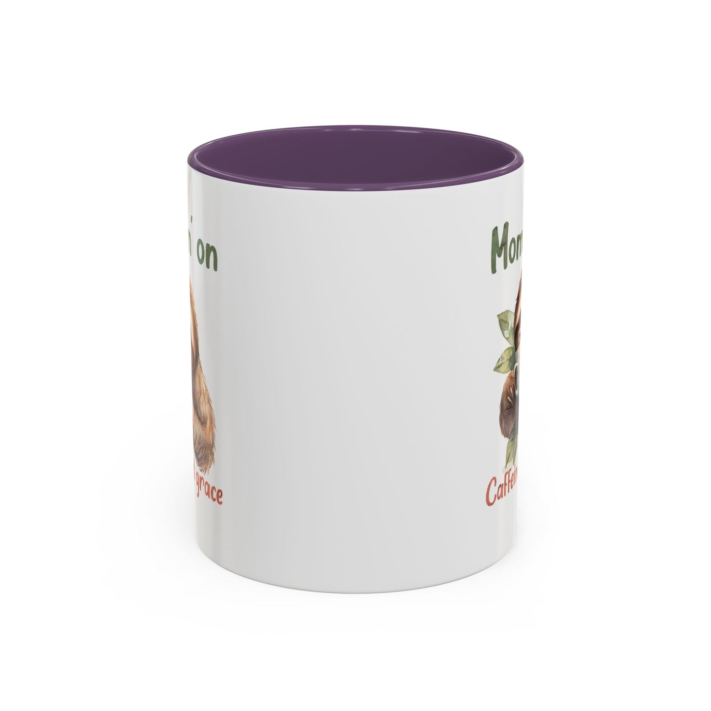 Sloth Mom Coffee Accent Mug - 'Mommin' on Caffeine and Grace' - Cute Gift for Christian Moms