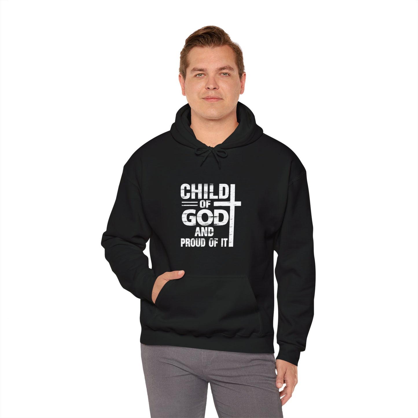 Child Of God And Proud Of It Unisex Christian Pullover Hooded Sweatshirt