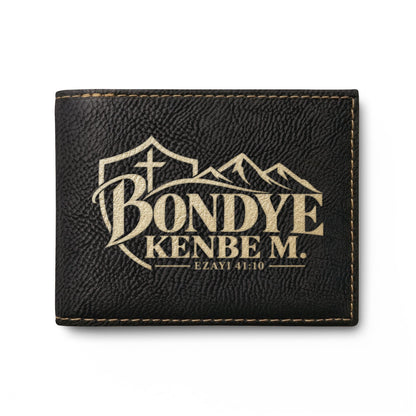 Bondye Kenbe M. Kreyòl Christian RFID wallet, view 3