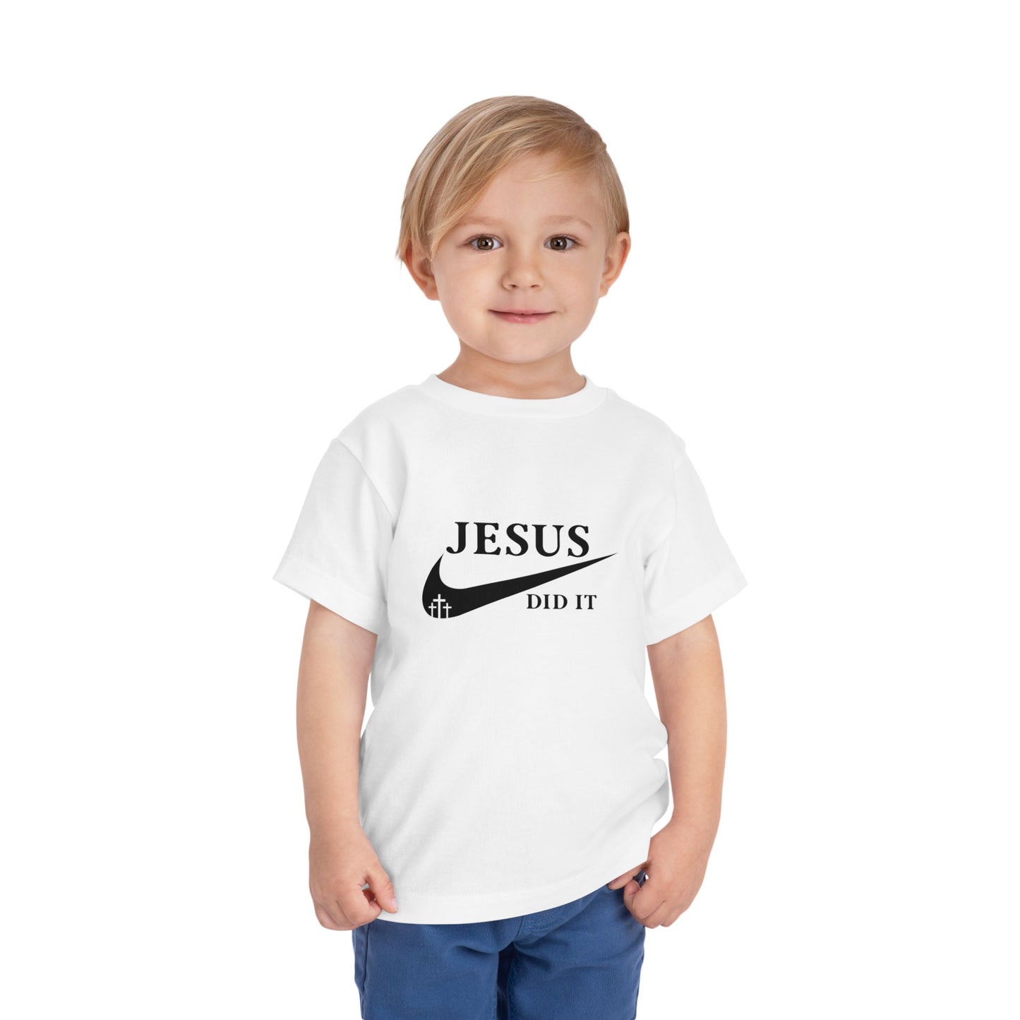 Jesus Did It (Nike reference) Christian Toddler T-Shirt