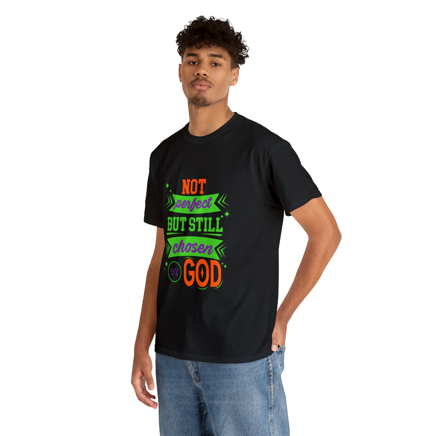 Not Perfect But Still Chosen By God Unisex Heavy Cotton Tee