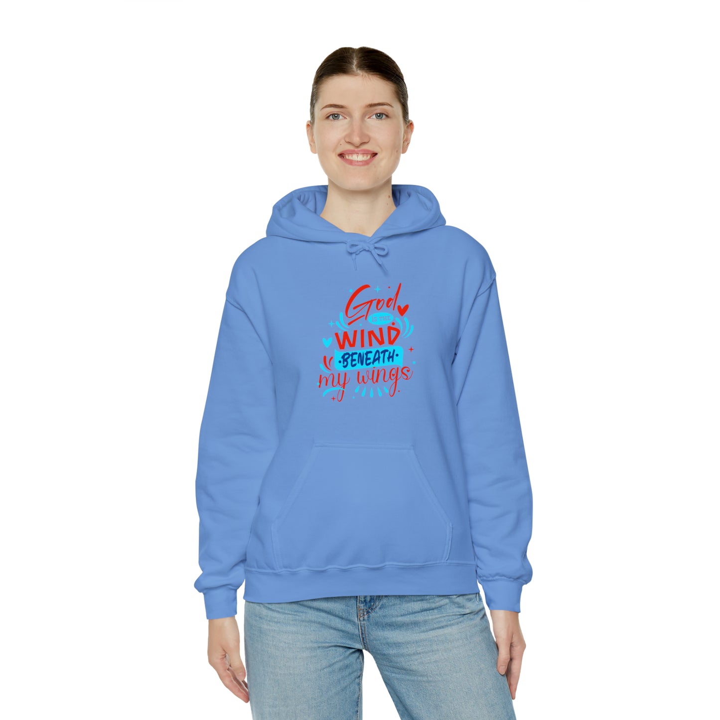 God Is The Wind Beneath My Wings Unisex Hooded Sweatshirt