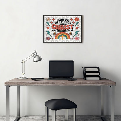 I Can Do All Things Christian  Horizontal Wooden Puzzle