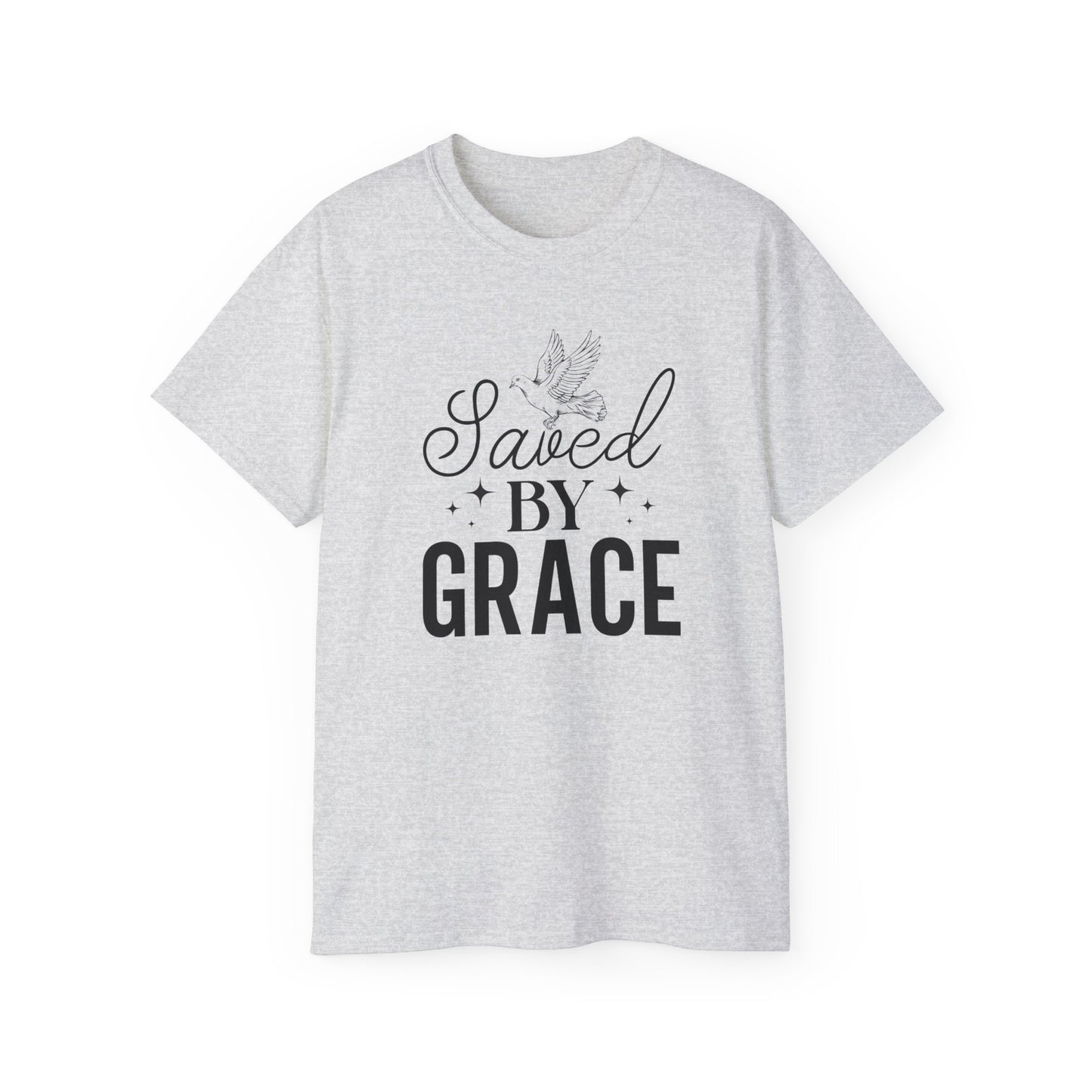 SAVED BY GRACE Unisex Christian Ultra Cotton Tee Printify