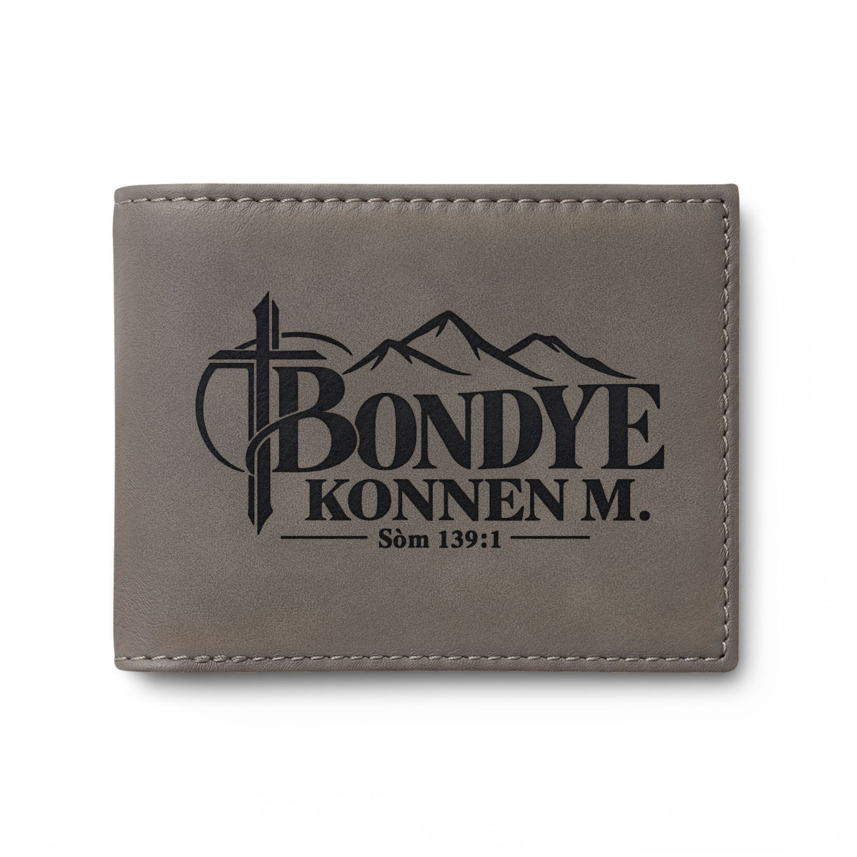 Bondye Konnen M. Haitian Kreyòl Christian bi-fold wallet, Sòm 139:1