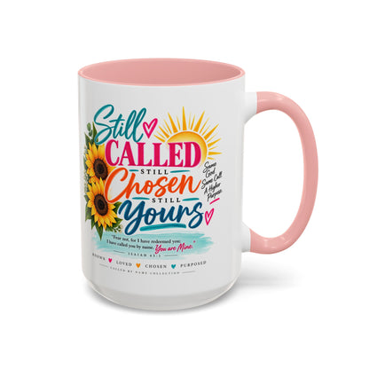 Still Called Still Chosen Inspirational Called By Name Coffee Mug with Sunflowers