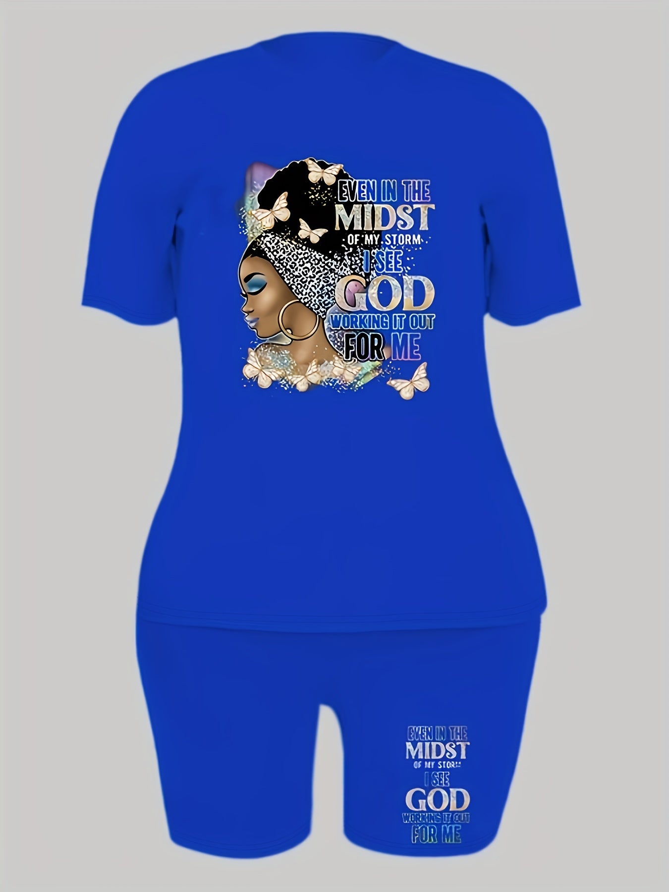 Even In The Midst Of My Storm I See God Working It Out For Me Women's Christian Casual Outfit claimedbygoddesigns