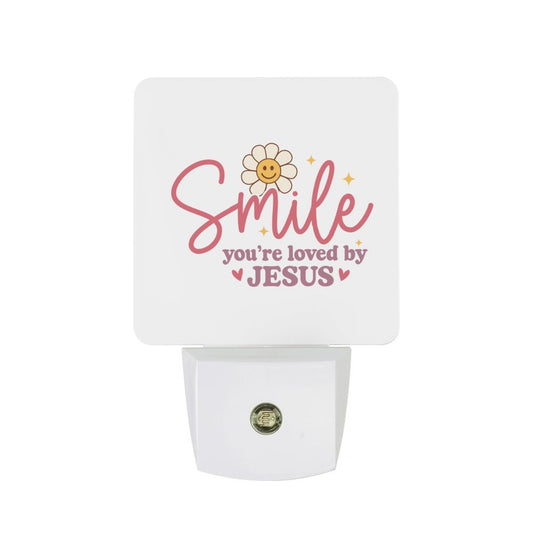 Smile You're Loved Christian Night Light For Kids - ClaimedbyGodDesigns