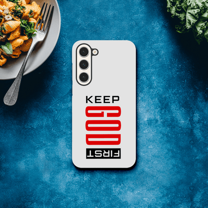 Keep Him First Christian Tough Phone Case For Samsung Galaxy - ClaimedbyGodDesigns