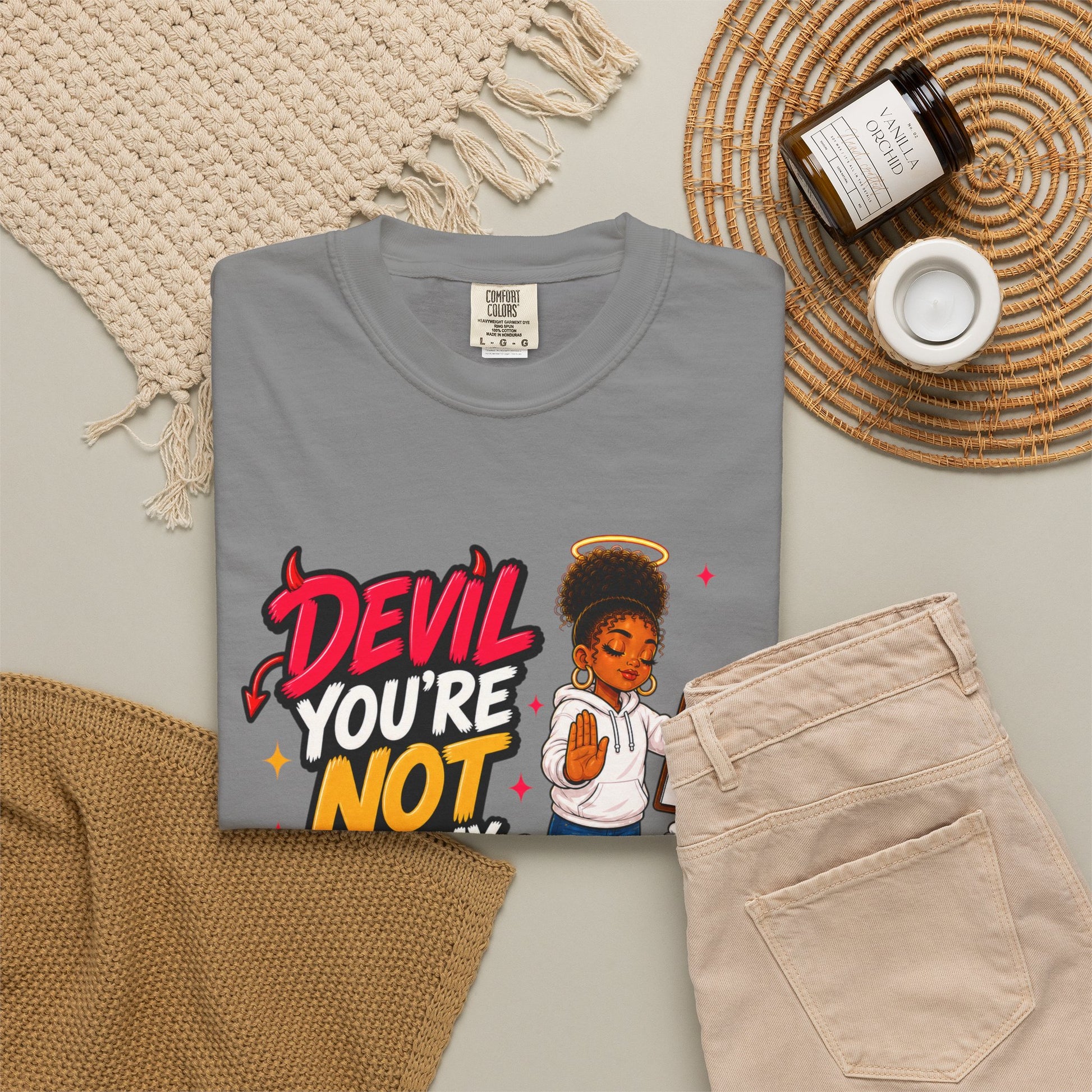 Devil You're Not On My Guest List T-Shirt - ClaimedbyGodDesigns