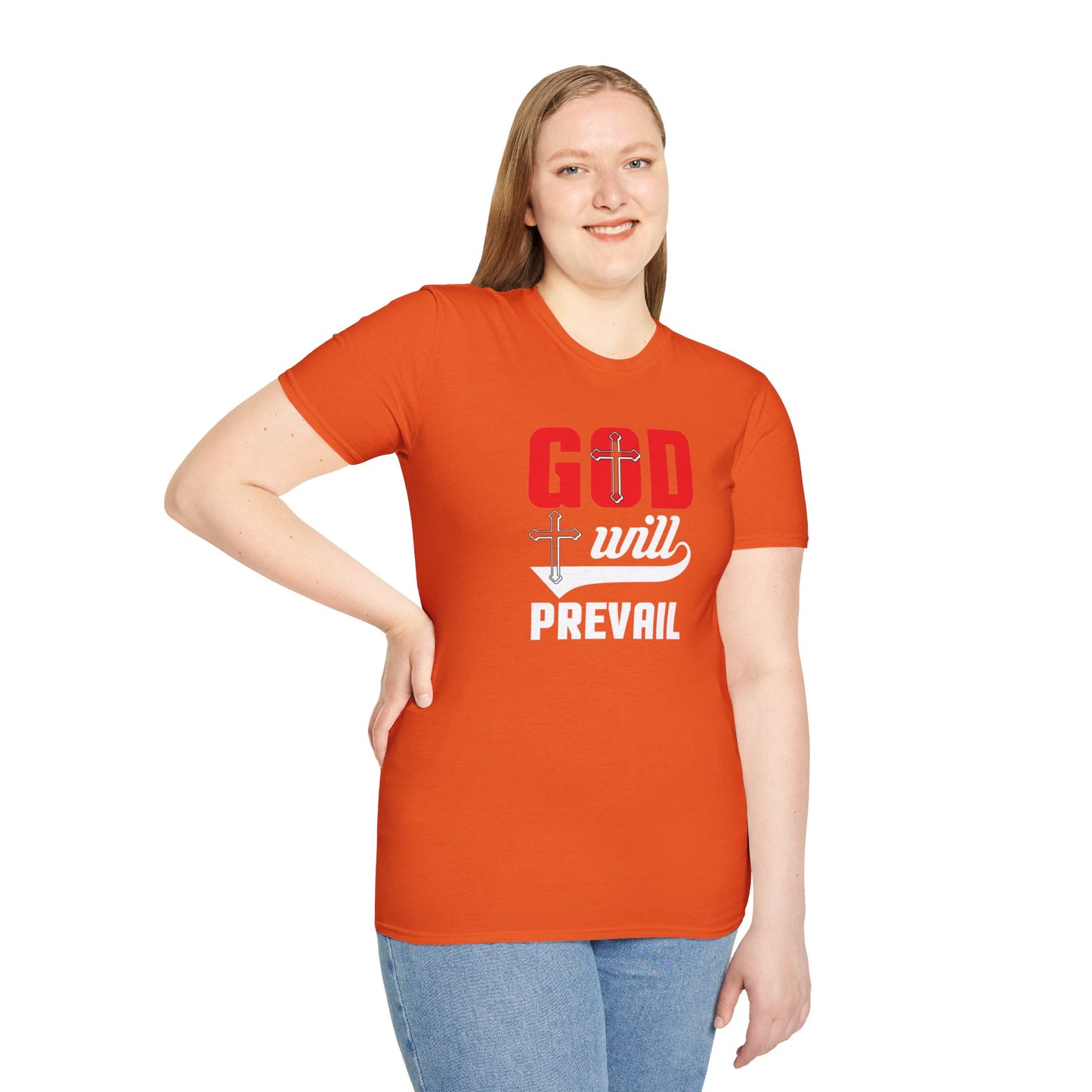 God Will Prevail Christian Unisex T-shirt