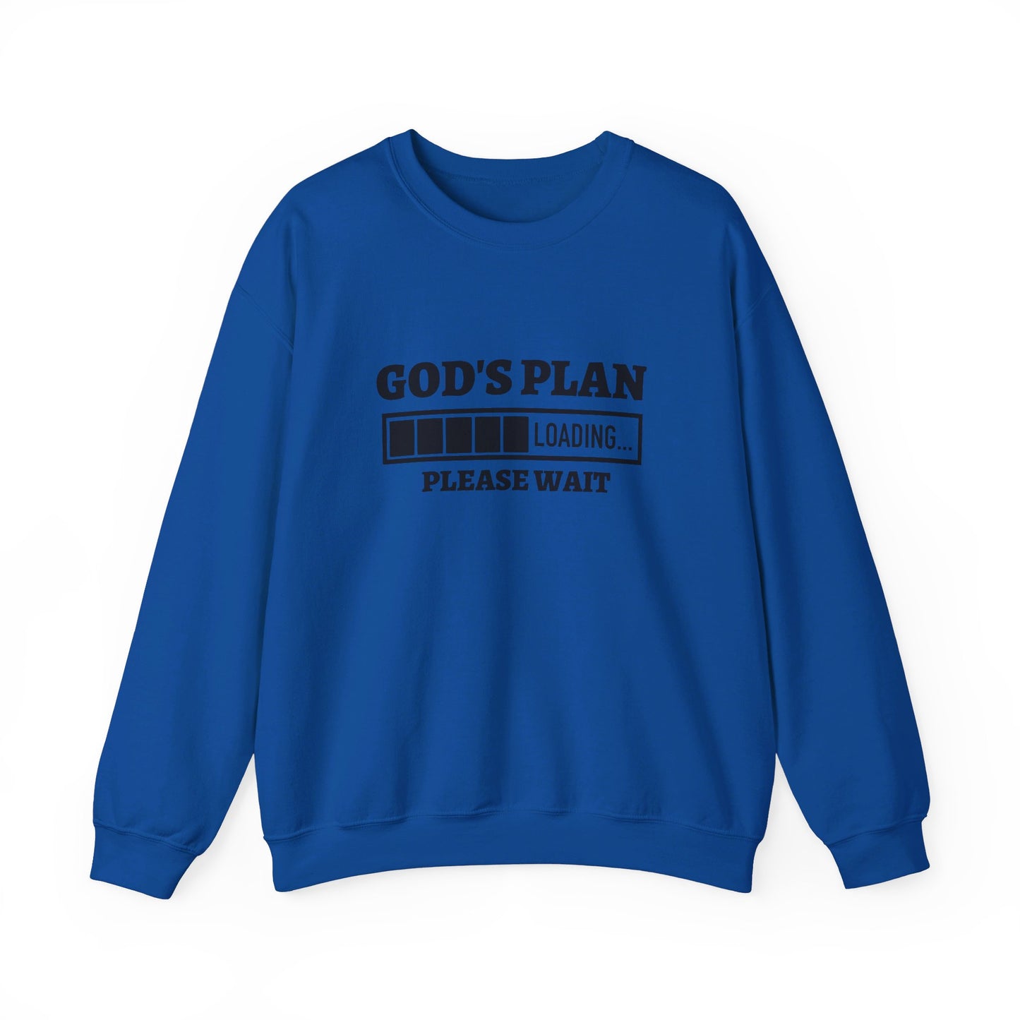 God's Plan Loading Unisex Heavy Blend™ Crewneck Christian Sweatshirt