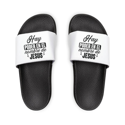 Faith - Inspired Youth Spanish Sandals | Summer Footwear, Vacation Slides, Casual Shoes, Christian Gifts for Kids, Stylish Comfort - ClaimedbyGodDesigns