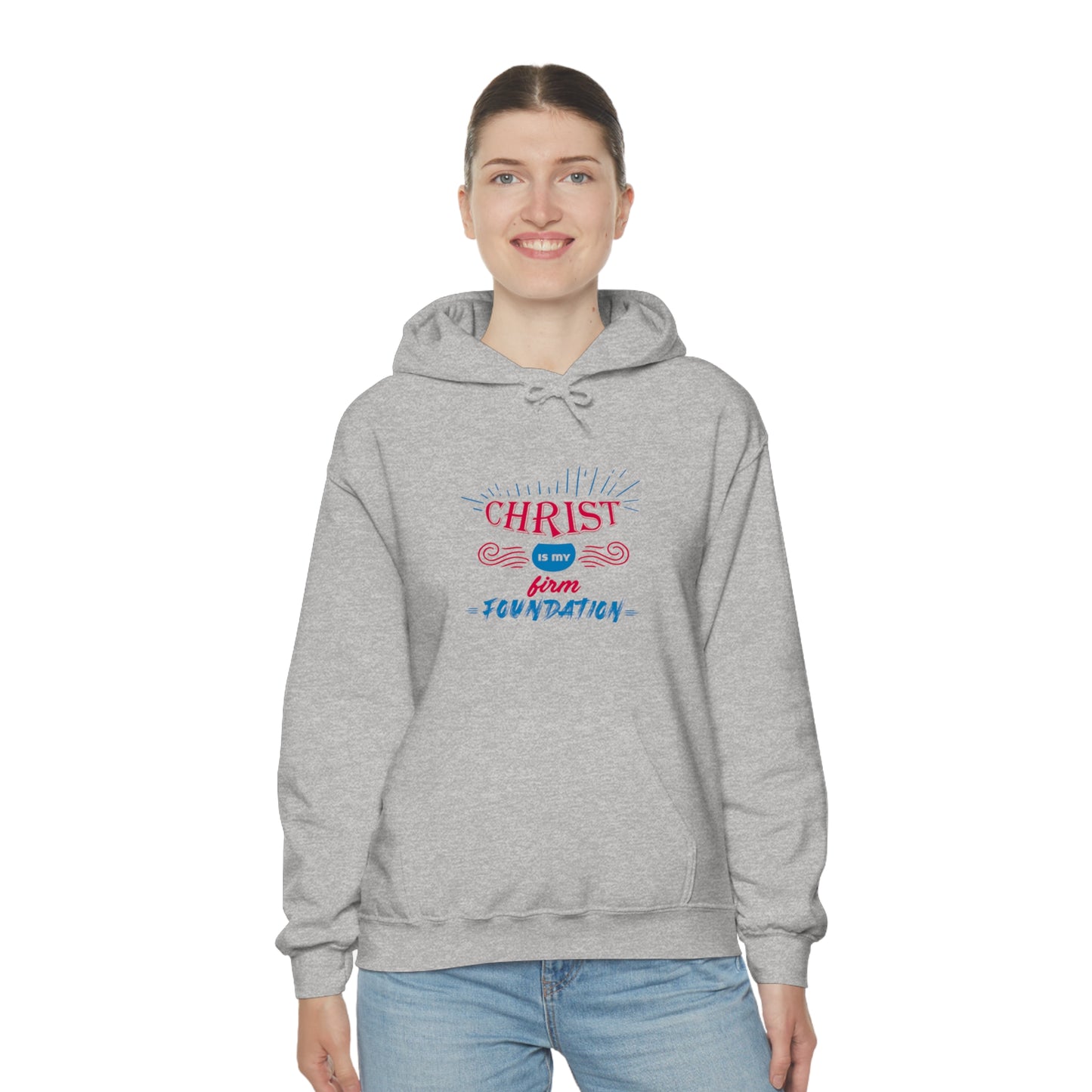 Christ Is My Firm Foundation Unisex Hooded Sweatshirt