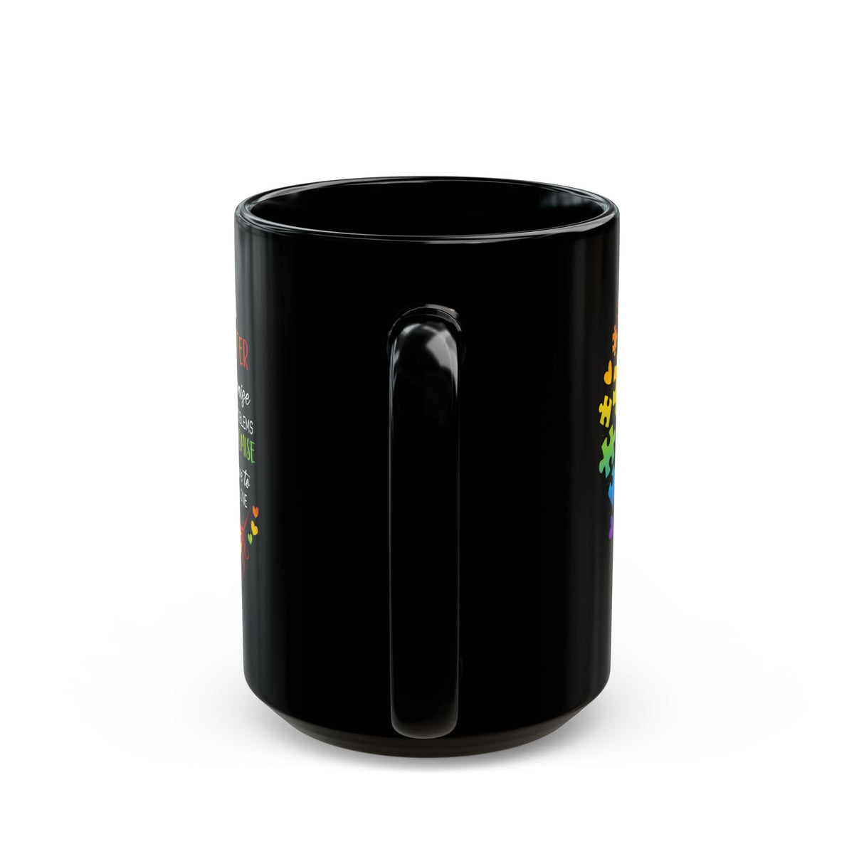 Autism Sister Mug - Empowering Black Coffee Cup for Support and Understanding