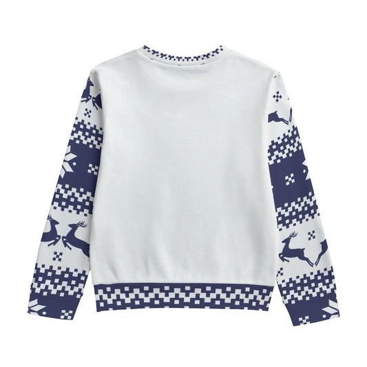 Snowbody Loves You Christian Kid's Round Neck Christmas Sweatshirt - ClaimedbyGodDesigns