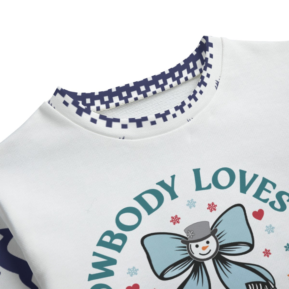 Snowbody Loves You Christian Kid's Round Neck Christmas Sweatshirt