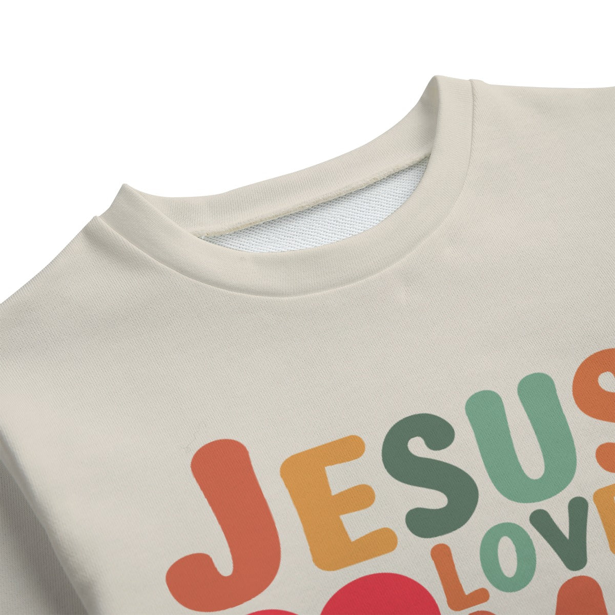 He Loves Me – Christian Kid's Round Neck Sweatshirt  Faith-Inspired Apparel