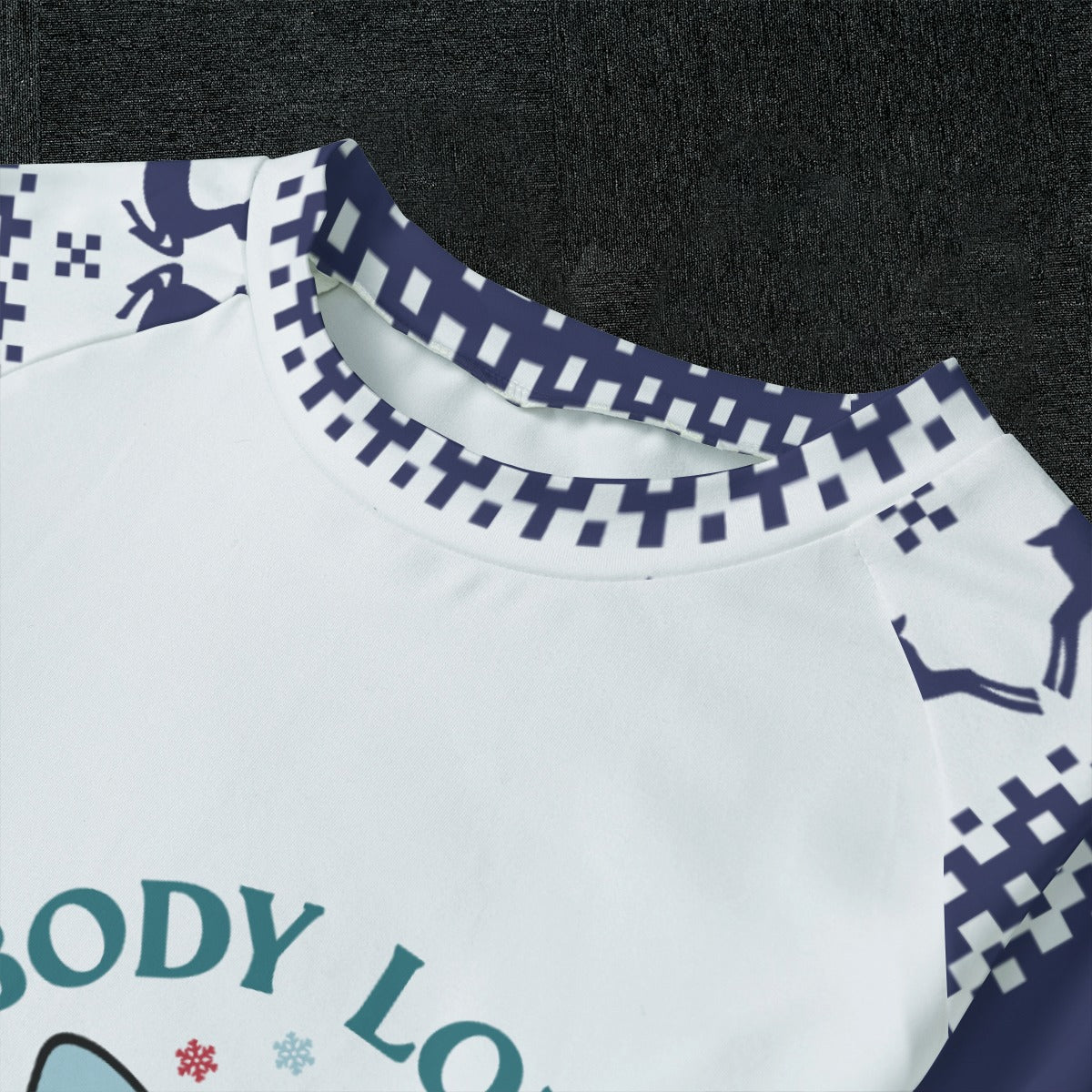 Snowbody Loves You Like Him Christian Kid's Christmas Pajamas