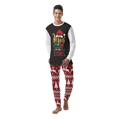 He Is The Reason For The Season Men's Christian Christmas Pajamas