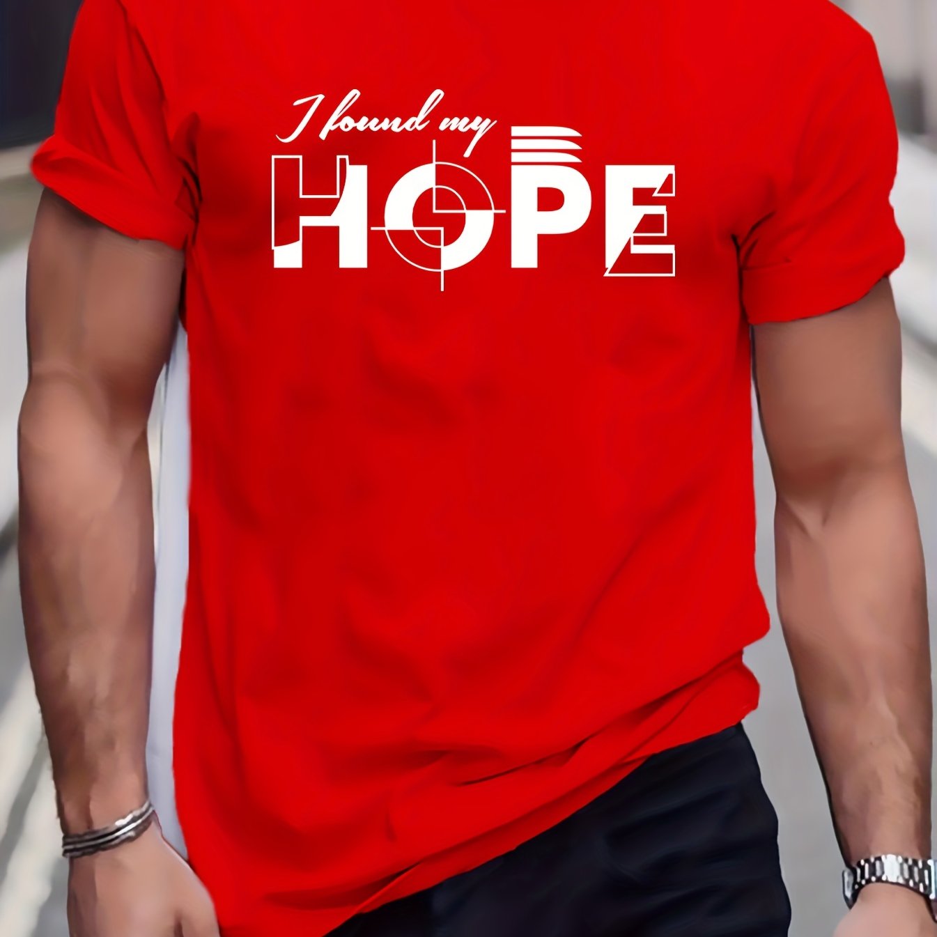 I Found My Hope Men's Christian T-shirt claimedbygoddesigns