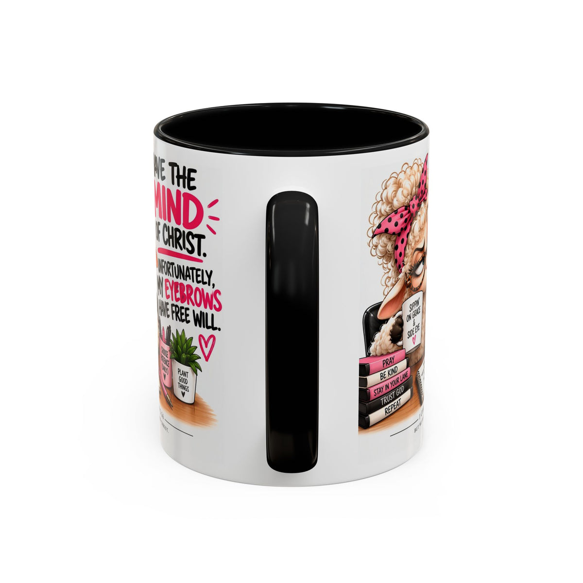 Christian Coffee Mug – "I Have the Mind of Christ" Funny Sheep Design (11/15 oz)